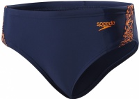 Costum de înot pentru băieți Speedo Boom Splice 6.5cm Brief Boy Navy/Fluo Orange