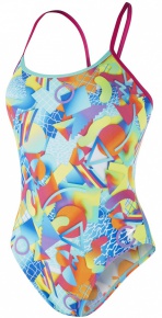 Speedo Spectrum Splash Single Crossback Electric Pink/Spearmint/Fluo Orange Speedo Spectrum Splash Single Crossback Electric Pink/Spearmint/Fluo Orange