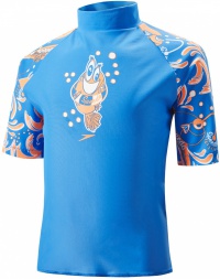 Speedo Solarpop Essential Suntop Kid Neon Blue/Fluo Orange/White Speedo Solarpop Essential Suntop Kid Neon Blue/Fluo Orange/White