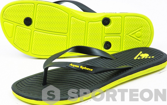 Papuci flip flop Aqua Sphere Hawaii Black/Yellow