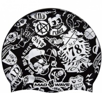 Cască de înot pentru copii Mad Wave Silicone Printed Swim Cap 78 Junior