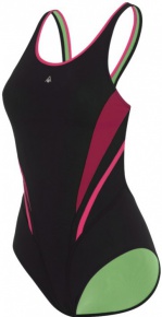 Costum de baie de damă Aqua Sphere Maelys Repreve Black/Bright Pink