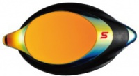 Ochelari de înot cu dioptrii pentru copii Swans SRXCL-MPAF Mirrored Optic Lens Racing Smoke/Orange