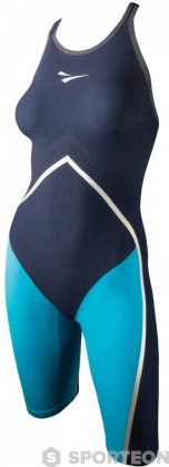 Costum de baie competiție femei Finis Rival Closed Back Kneeskin Navy/Aqua