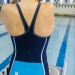 Costum de baie competiție femei Finis Rival Closed Back Kneeskin Navy/Aqua