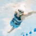 Costum de baie competiție femei Finis Rival Open Back Kneeskin Navy/Aqua