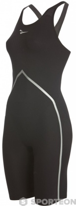 Costum de baie competiție femei Finis Rival Open Back Kneeskin Black