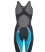 Costum de baie competiție femei Finis Rival Open Back Kneeskin Navy/Aqua