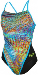 Costum de baie de damă Michael Phelps Snake Racing Back Multicolor/Black