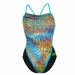 Costum de baie de damă Michael Phelps Snake Racing Back Multicolor/Black