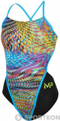 Costum de baie de damă Michael Phelps Snake Open Back Multicolor/Black