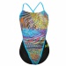 Costum de baie de damă Michael Phelps Snake Open Back Multicolor/Black