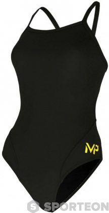 Costum de baie de damă Michael Phelps Solid Mid Back Black