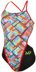 Costum de baie de damă Michael Phelps Subway Open Back Multicolor/Black Costum de baie de damă Michael Phelps Subway Open Back Multicolor/Black