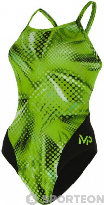 Costum de baie de damă Michael Phelps Mesa Mid Back Green