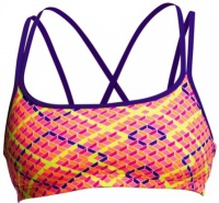 Costum de baie de damă Funkita Best Cellar Criss Cross Sports Top Costum de baie de damă Funkita Best Cellar Criss Cross Sports Top