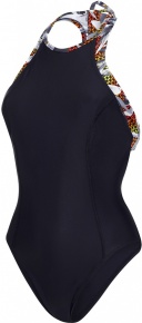 Costum de baie de damă Speedo Ultra Fizz High Neck Swimsuit Black/Grey Costum de baie de damă Speedo Ultra Fizz High Neck Swimsuit Black/Grey