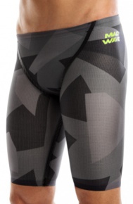 Costum de înot de concurs pentru bărbați Mad Wave Forceshell Air Force Grey/Black Costum de înot de concurs pentru bărbați Mad Wave Forceshell Air Force Grey/Black