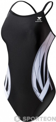 Costum de baie de damă Tyr Phoenix Diamondfit Black/White