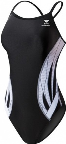 Costum de baie de damă Tyr Phoenix Diamondfit Black/White