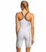 Costum de baie competiție femei Finis Rival Closed Back Kneeskin White