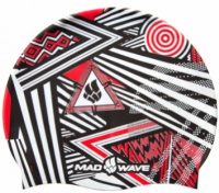 Cască mică de înot Mad Wave Stripes Silicone Cască mică de înot Mad Wave Stripes Silicone