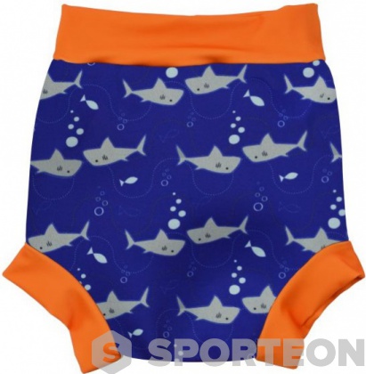 Costum de înot pentru sugari Splash About Happy Nappy Shark Orange