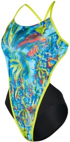 Costum de baie de damă Michael Phelps Oasis Open Back Multicolor/Black