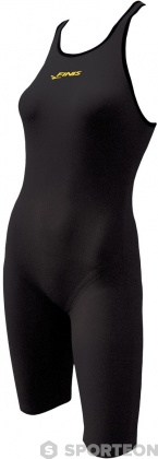 Costum de baie de damă Finis Fuse Open Back Kneeskin Black