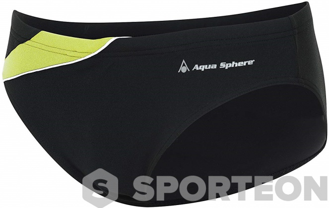 Costum de baie bărbați Aqua Sphere Eliott Repreve Slip Black/Bright Green