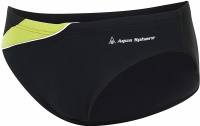 Costum de baie bărbați Aqua Sphere Eliott Repreve Slip Black/Bright Green