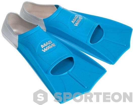 Labe de înot Mad Wave Short Training Fins Blue