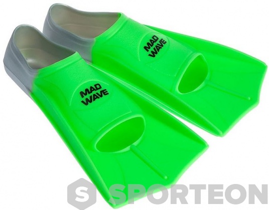 Labe de înot Mad Wave Short Training Fins Green