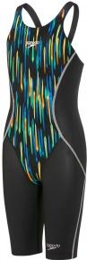 Speedo Fastskin LZR Racer X Openback Kneeskin Girl Black/Chroma Blue/Brilliant Blue Speedo Fastskin LZR Racer X Openback Kneeskin Girl Black/Chroma Blue/Brilliant Blue