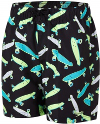 Speedo Printed Leisure 15 Watershort Boy Black/White/Aqua Splash Speedo Printed Leisure 15 Watershort Boy Black/White/Aqua Splash