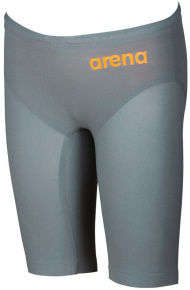 Costum de înot de concurs pentru băieți Arena Powerskin R-Evo One Jammer Junior Grey/Bright Orange
