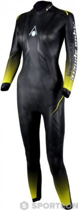 Costum de înot din neopren pentru femei Aqua Sphere Racer 2.0 Women Black/Yellow