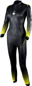 Costum de înot din neopren pentru femei Aqua Sphere Racer 2.0 Women Black/Yellow