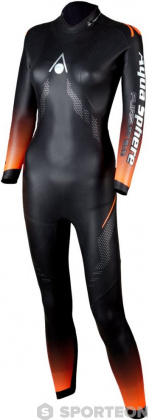 Costum de înot din neopren pentru femei Aqua Sphere Pursuit 2.0 Women Black/Orange