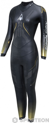 Costum de înot din neopren pentru femei Aqua Sphere Phantom 2.0 Women Black/Gold