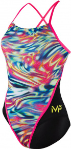 Costum de baie de damă Michael Phelps Wave Racing Back Multicolor/Black
