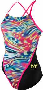 Costum de baie de damă Michael Phelps Wave Racing Back Multicolor/Black Costum de baie de damă Michael Phelps Wave Racing Back Multicolor/Black
