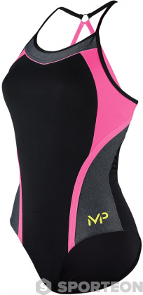 Costum de baie de damă Michael Phelps Kuta Black/Bright Pink