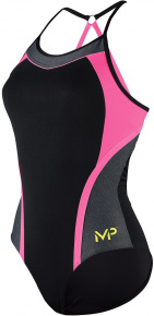 Costum de baie de damă Michael Phelps Kuta Black/Bright Pink