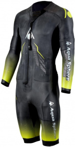 Costum din neopren pentru Swim Run bărbați Aqua Sphere Aquaskin Swim-Run Limitless Shorty Men Black/Yellow