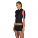 Partea de sus a costumului de baie Speedo Hydractive Rash Top Black/Psycho Red/Oxid Grey