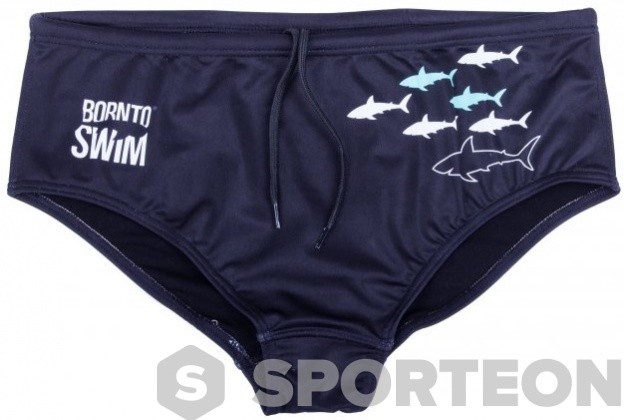 Costum de baie bărbați BornToSwim Sharks Brief Black