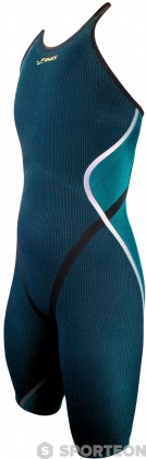 Costum de baie competiție femei Finis Rival 2.0 Open Back Kneeskin Teal