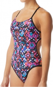 Dámské plavky Tyr Meso Mojave Cutoutfit Black/Multi
