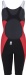 Costum de baie competiție femei Aquafeel N2K Openback I-NOV Racing Black/Red